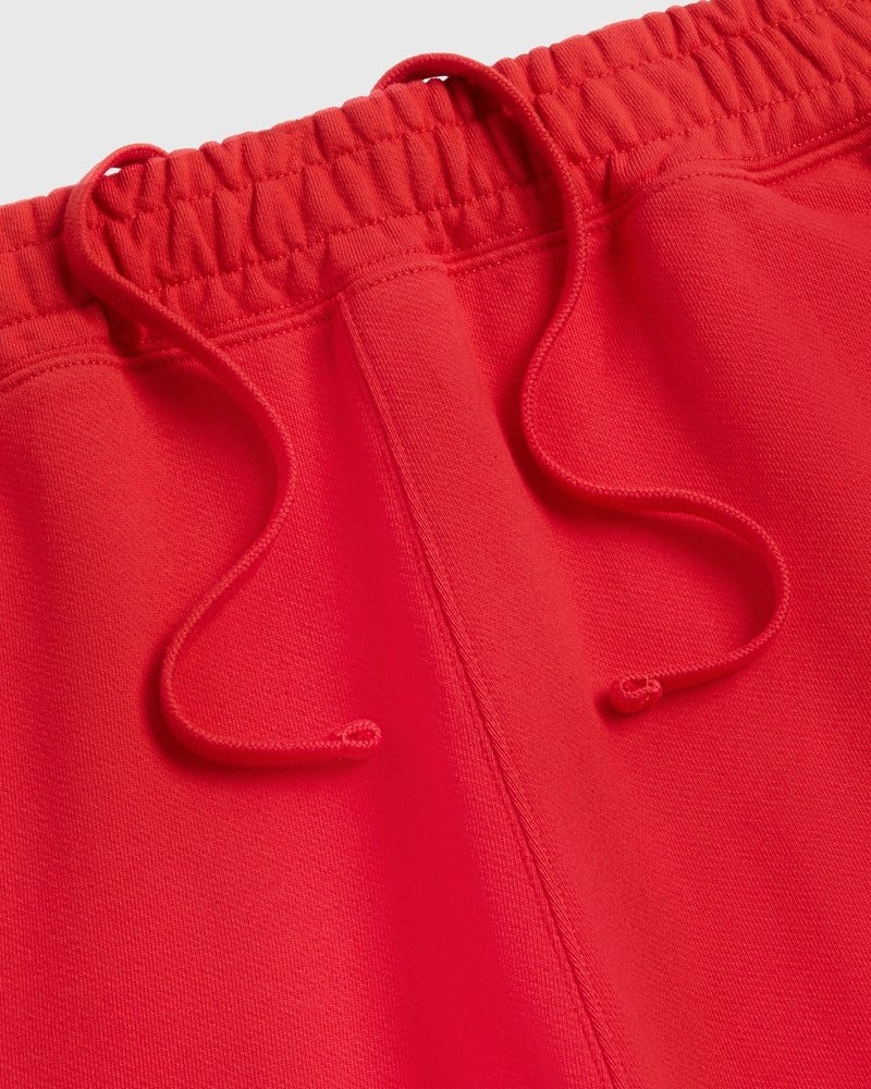 Red OVO Classic Open Hem Sweatpant Bottoms | DH21-P8KQ