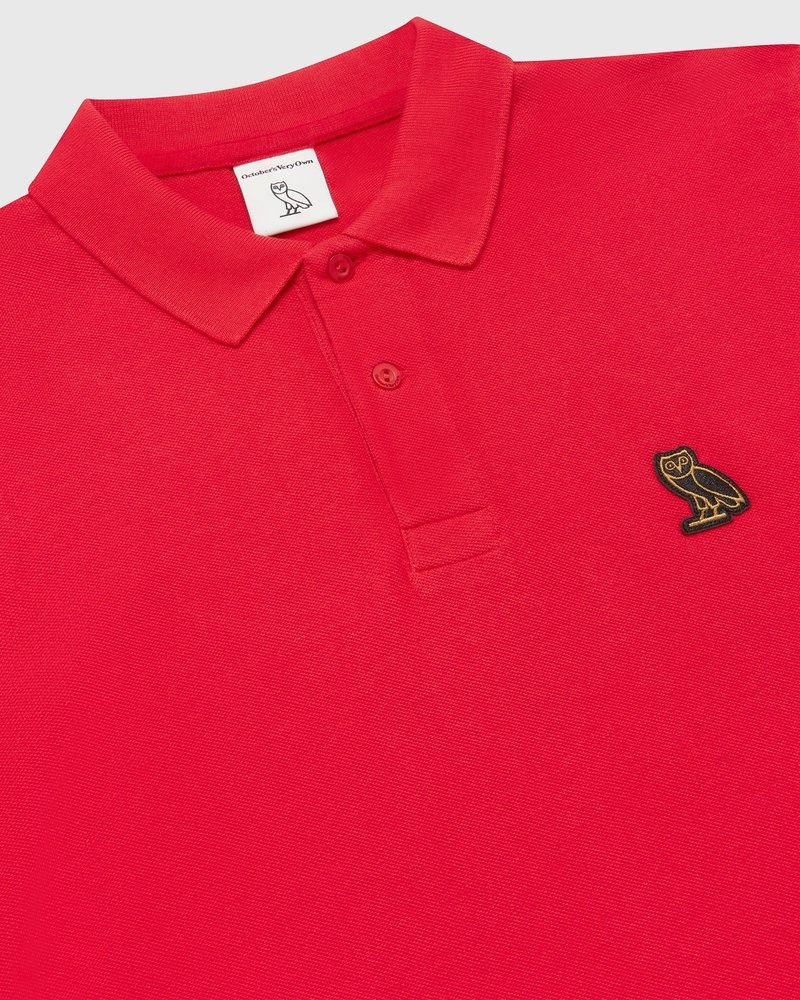 Red OVO Classic Polo Tops | PT07-S5BO