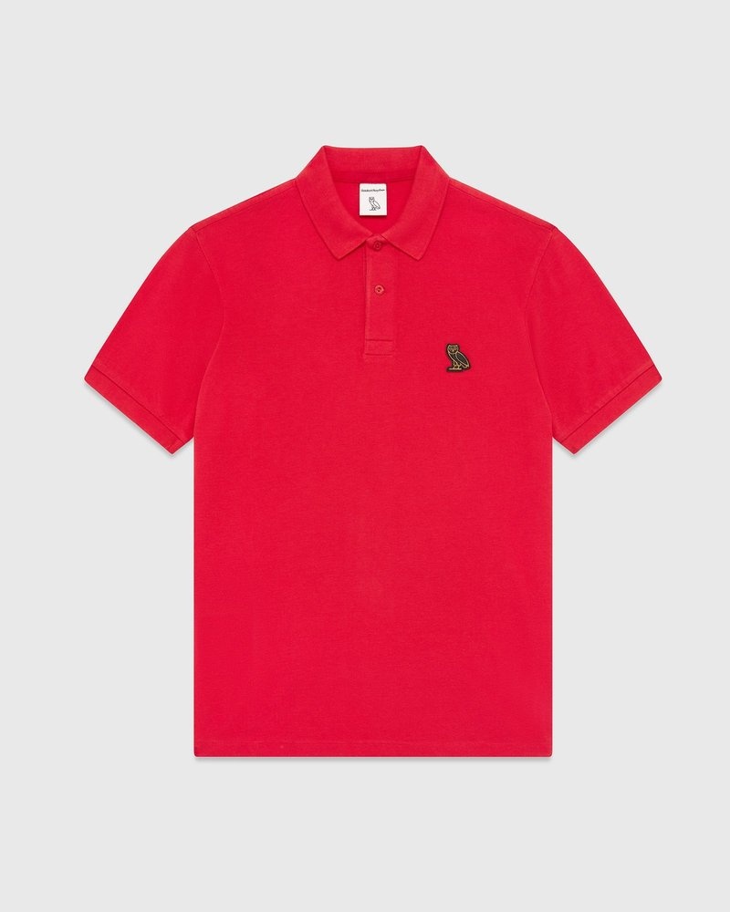 Red OVO Classic Polo Tops | PT07-S5BO