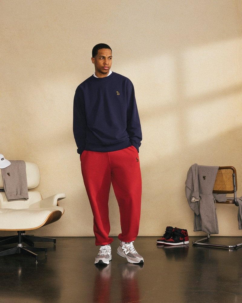 Red OVO Classic Relaxed Fit Sweatpant Bottoms | IV14-E3WS