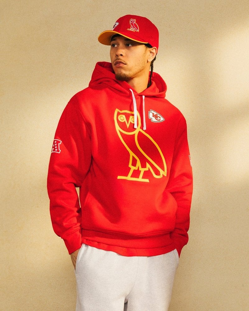 Red OVO NFL Kansas City Chiefs OG Hoodie Sweaters | WQ06-D6ZY