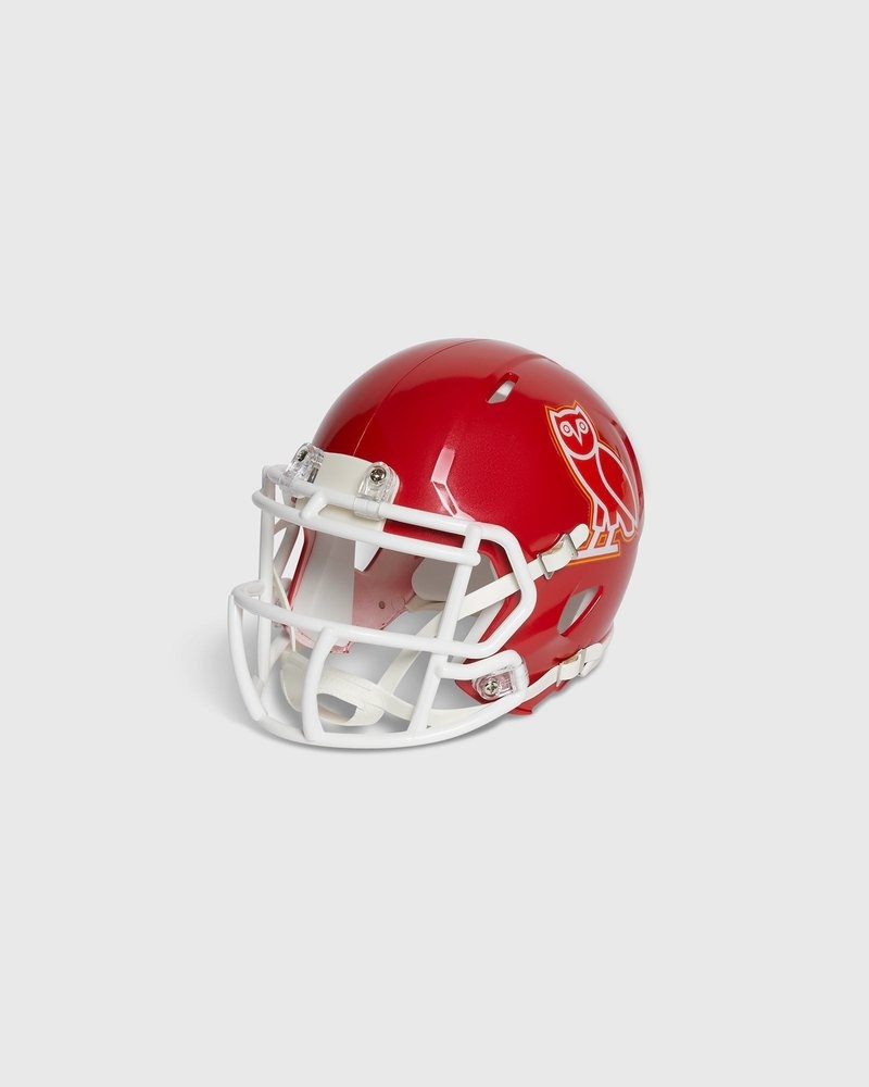 Red OVO NFL Kansas City Chiefs Riddell Mini Helmet Accessories | MW70-F1MO