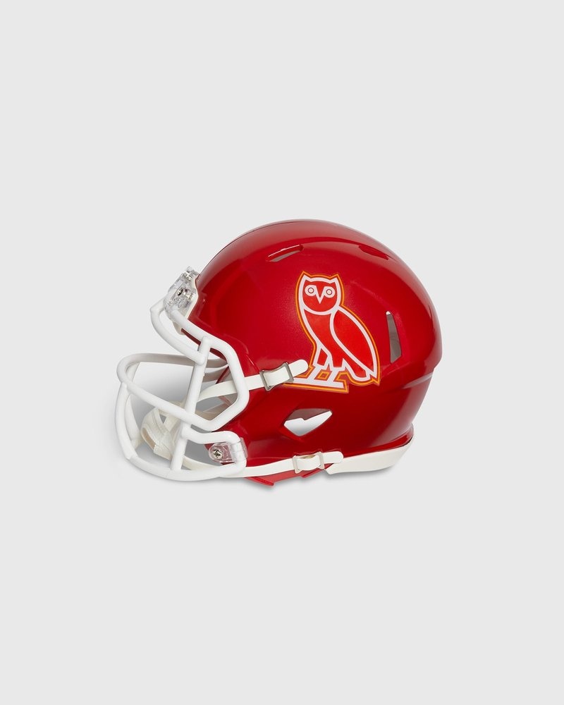 Red OVO NFL Kansas City Chiefs Riddell Mini Helmet Accessories | MW70-F1MO