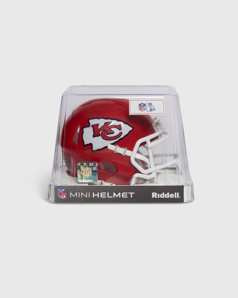 Red OVO NFL Kansas City Chiefs Riddell Mini Helmet Accessories | MW70-F1MO