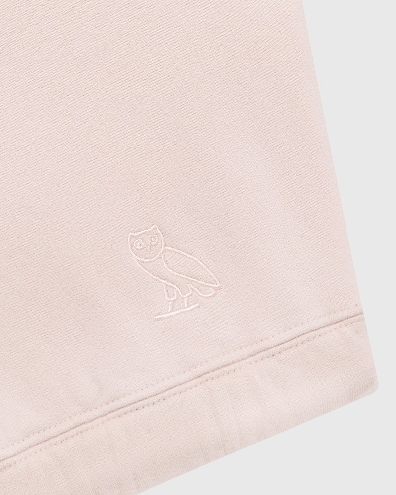 Rose Smoke OVO Cropped Crewneck Sweatshirt Sweaters | HL95-E8VS