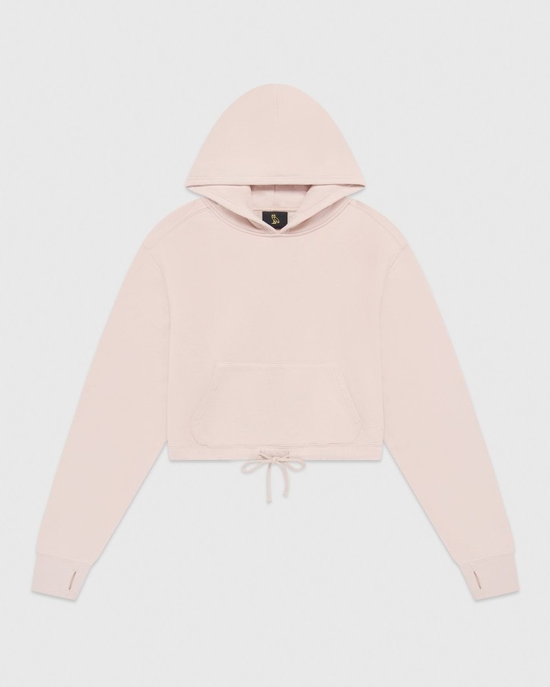 Rose Smoke OVO Cropped Hoodie Sweaters | GY87-G2JM