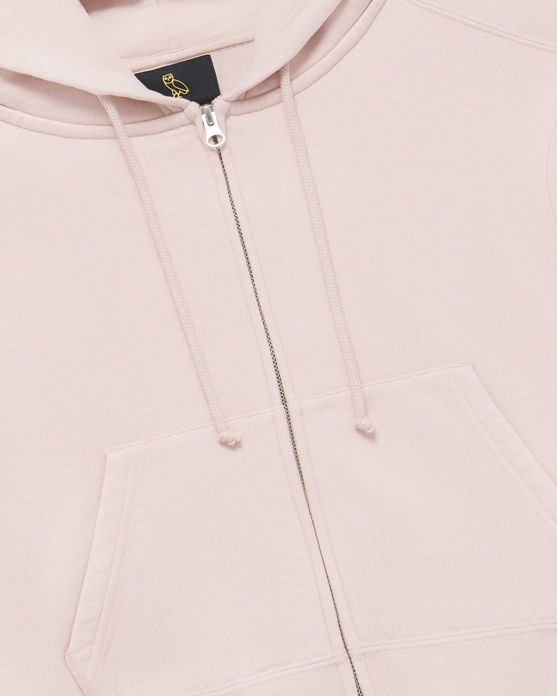 Rose Smoke OVO Full Zip Hoodie Sweaters | SX11-O7ZP