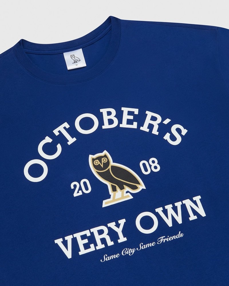 Royal OVO Collegiate T-Shirt T-Shirts | HO53-V0RB