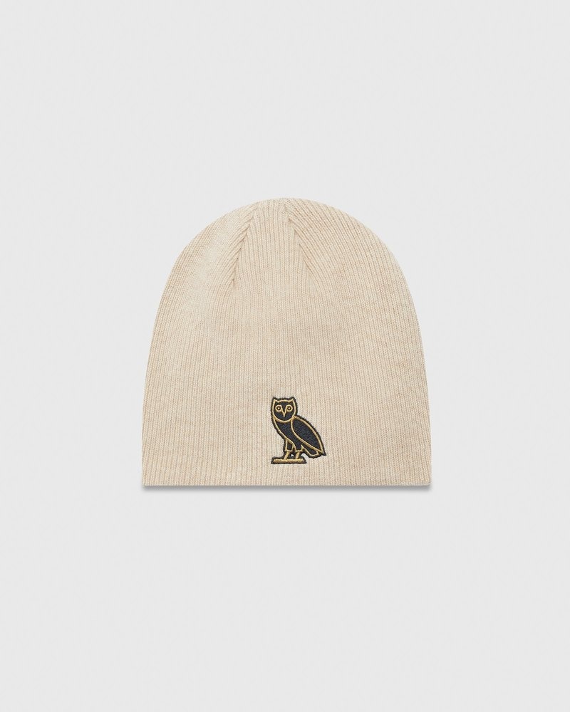 Sand OVO Mini OG Beanie Headwear | PC95-B0OS