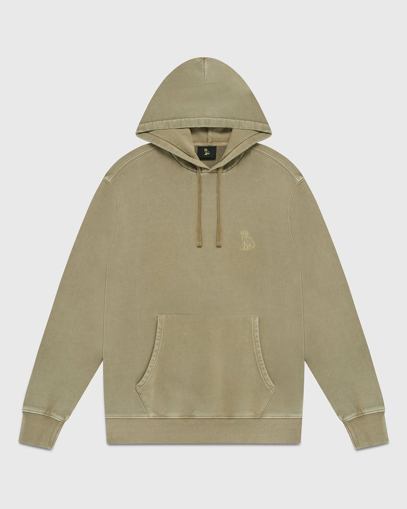 Sand OVO Muskoka Garment Dyed Hoodie Sweaters | DY85-G1CA