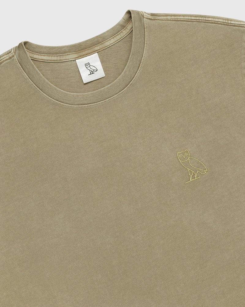 Sand OVO Muskoka Garment Dyed T-Shirt T-Shirts | AS04-W1ZD