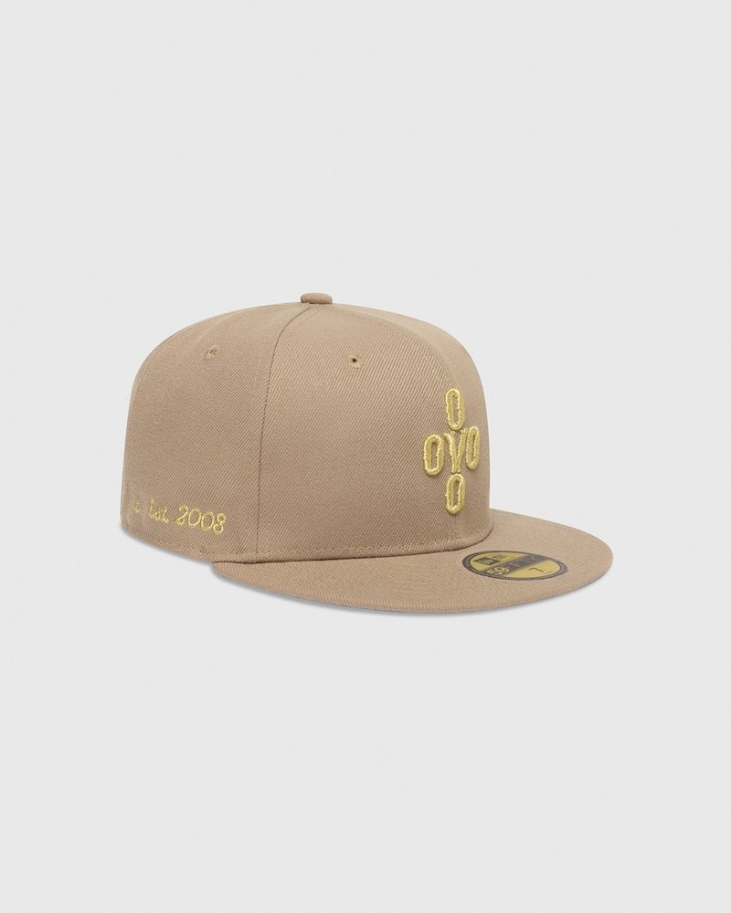 Sand OVO Pom Pom New Era 59Fifty Fitted Cap Headwear | KO69-F1ZO