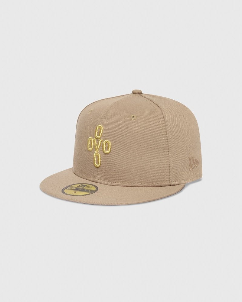 Sand OVO Pom Pom New Era 59Fifty Fitted Cap Headwear | KO69-F1ZO