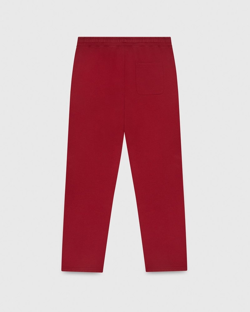 Scarlet OVO Collegiate Open Hem Sweatpant Bottoms | YU58-Z7EA