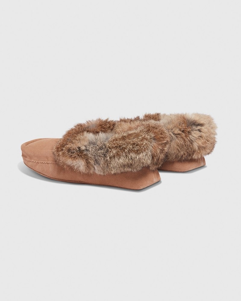 Tan OVO Manitobah Tipi Moccassin Footwear | NC46-Q7IQ