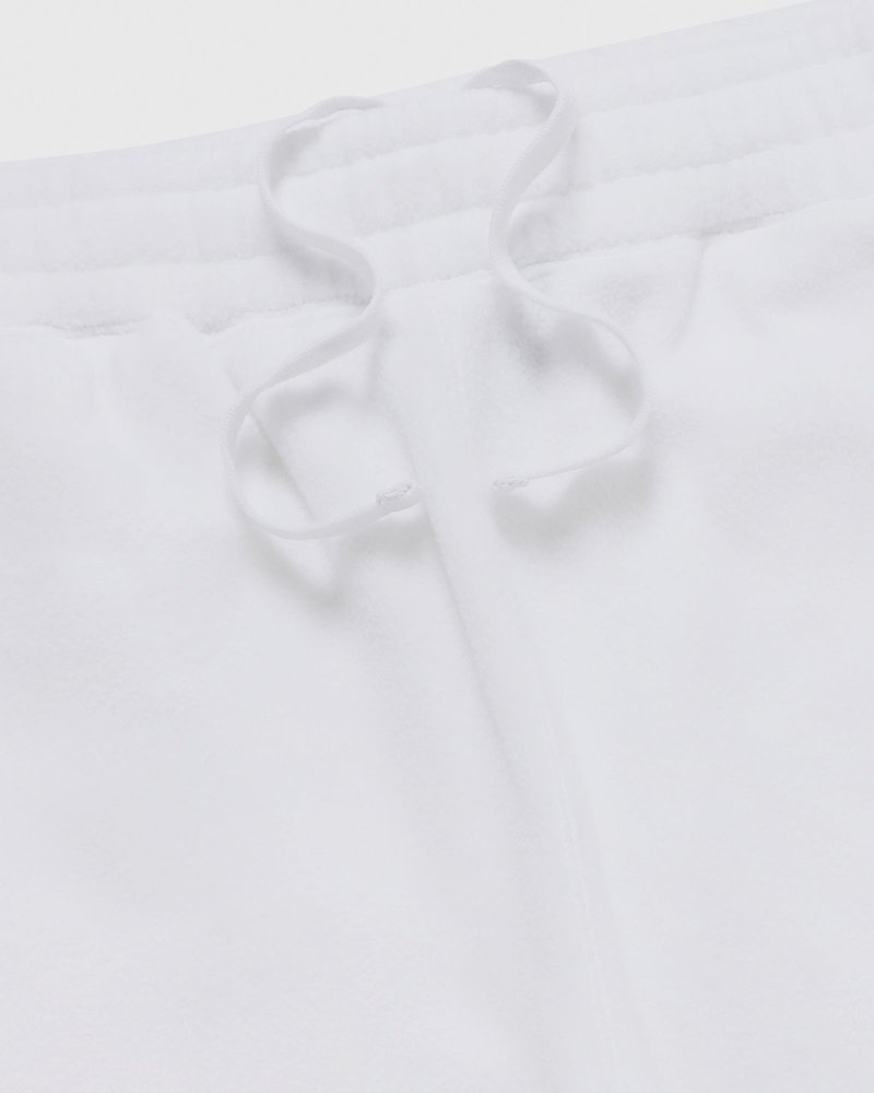 White OVO Arch Logo Open Hem Sweatpant Bottoms | CQ01-S7NP