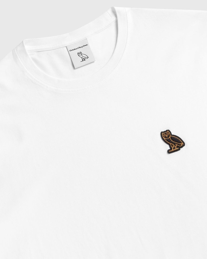 White OVO Classic Longsleeve T-Shirt T-Shirts | YM09-F7WK