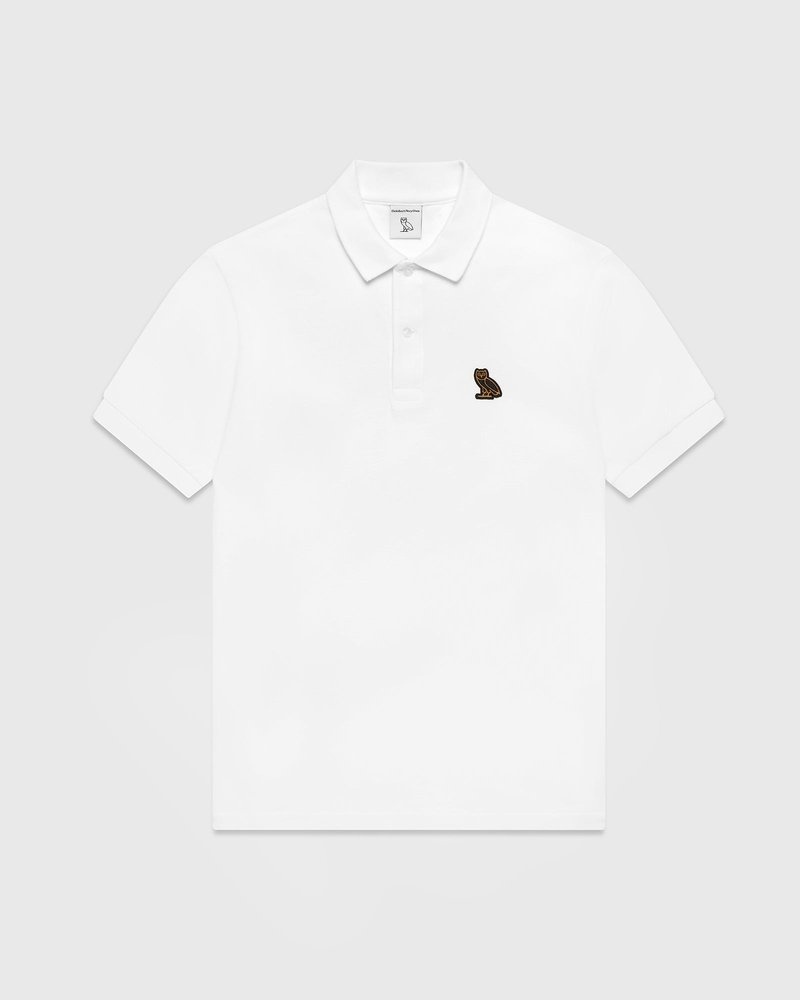 White OVO Classic Polo Tops | GH58-B7XQ