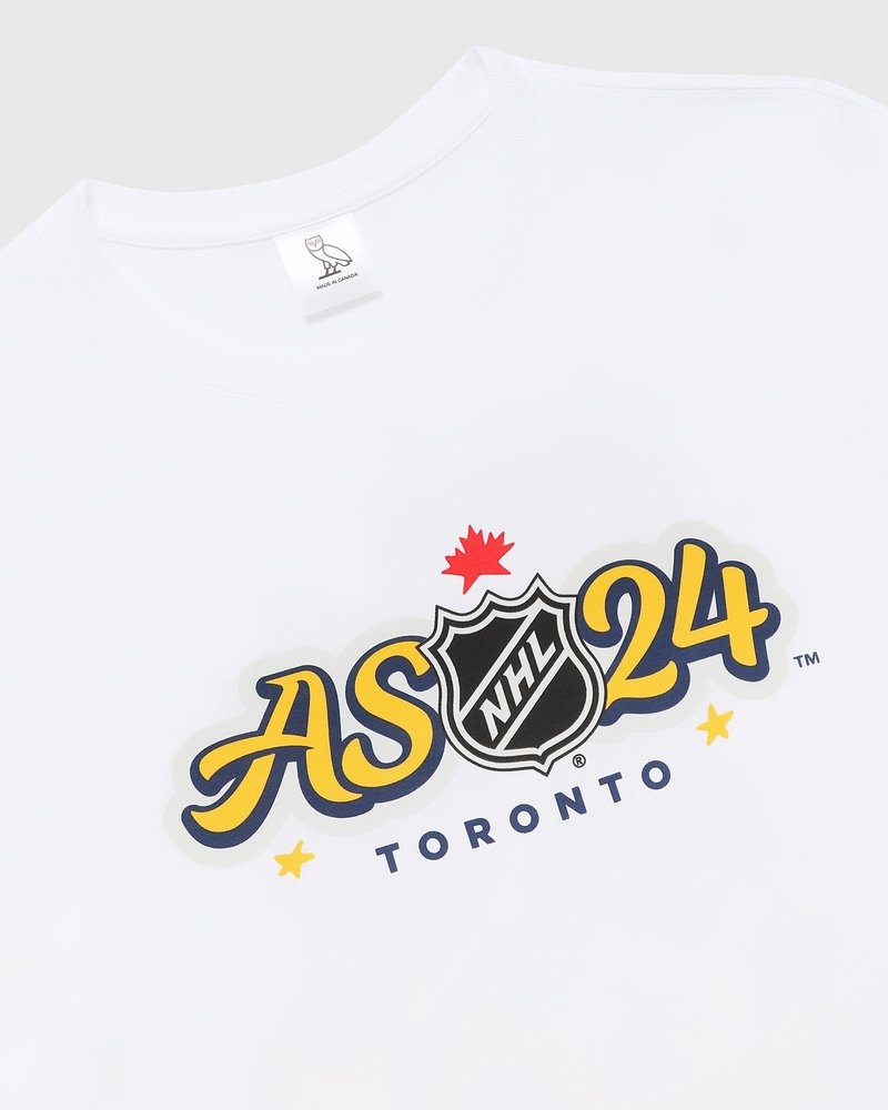 White OVO NHL All Star T-Shirt T-Shirts | UP69-U9BV