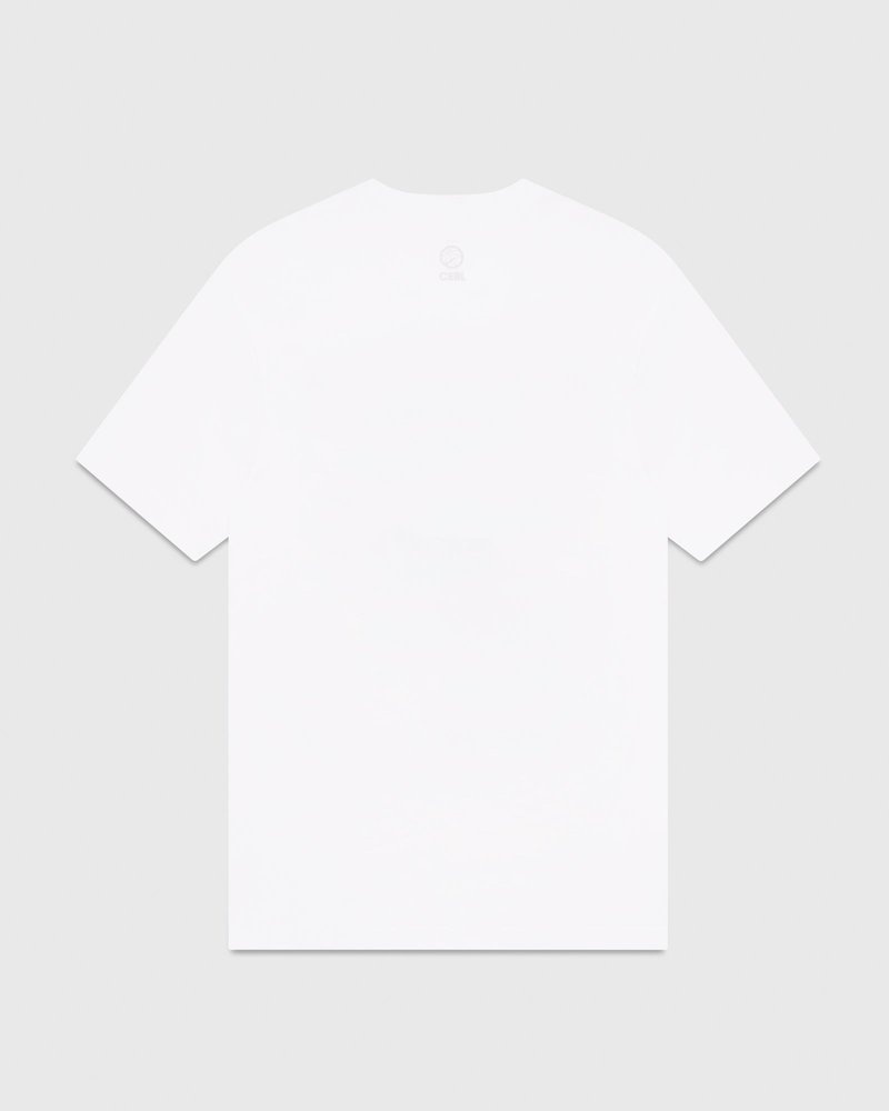 White OVO SSS Team T-Shirt T-Shirts | FH45-K1OQ